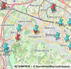 Mappa Via Carlo Zucchi, 40134 Bologna BO, Italia (3.15643)