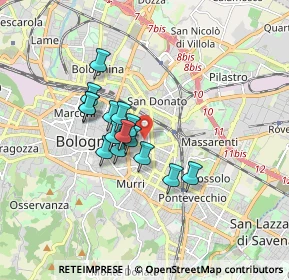 Mappa Via Paolo Fabbri, 40138 Bologna BO, Italia (1.266)