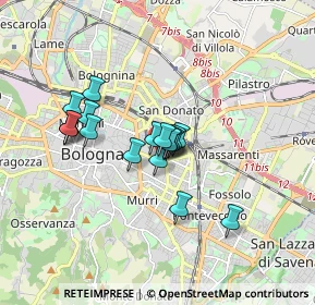 Mappa Via Paolo Fabbri, 40138 Bologna BO, Italia (1.28278)