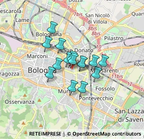 Mappa Via Paolo Fabbri, 40138 Bologna BO, Italia (1.074)