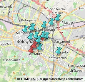 Mappa Via Paolo Fabbri, 40138 Bologna BO, Italia (1.18882)