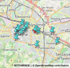 Mappa Via Paolo Fabbri, 40138 Bologna BO, Italia (1.605)