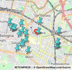 Mappa Via Paolo Fabbri, 40138 Bologna BO, Italia (1.0765)