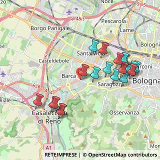 Mappa Via della Barca, 40133 Bologna BO, Italia (2.0795)