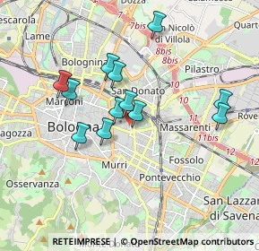 Mappa Via Pietro Loreta, 40138 Bologna BO, Italia (1.57667)