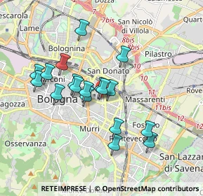 Mappa Via Pietro Loreta, 40138 Bologna BO, Italia (1.59056)