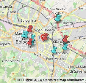 Mappa Via Pietro Loreta, 40138 Bologna BO, Italia (1.59308)