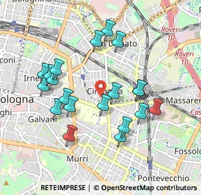 Mappa Via Pietro Loreta, 40138 Bologna BO, Italia (0.9035)