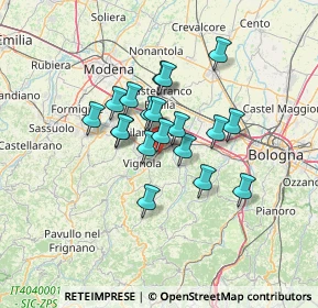 Mappa Via Caravaggio, 41056 Savignano sul Panaro MO, Italia (9.81421)