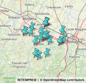 Mappa Via Caravaggio, 41056 Savignano sul Panaro MO, Italia (9.9425)