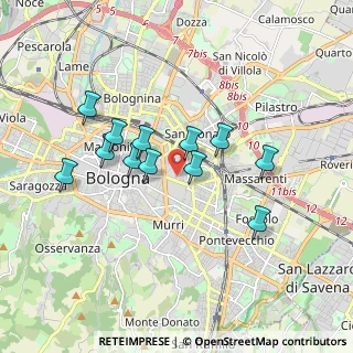Mappa Via G. Zaccherini Alvisi, 40138 Bologna BO, Italia (1.5525)