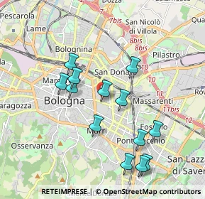Mappa Via G. Zaccherini Alvisi, 40138 Bologna BO, Italia (1.85923)