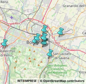 Mappa Via G. Zaccherini Alvisi, 40138 Bologna BO, Italia (2.73727)