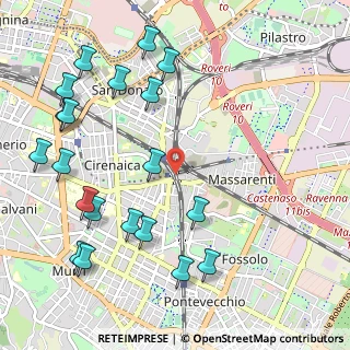 Mappa Via Alessandro Tartagni, 40138 Bologna BO, Italia (1.319)