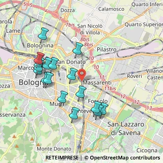 Mappa Via Alessandro Tartagni, 40138 Bologna BO, Italia (2.00824)