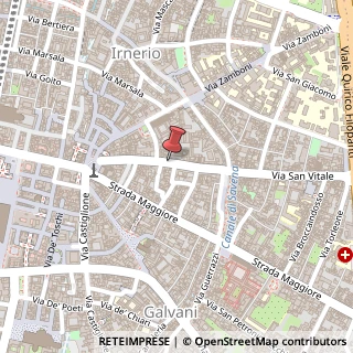 Mappa Via San Vitale, 19/D, 40125 Bologna, Bologna (Emilia Romagna)