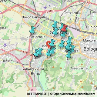 Mappa Via Pietro Nenni, 40133 Bologna BO, Italia (1.398)