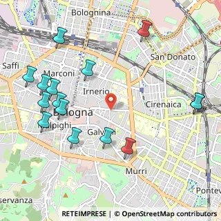 Mappa Via S. Vitale, 40125 Bologna BO, Italia (1.28933)