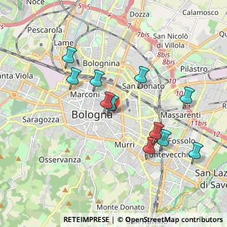Mappa Via S. Vitale, 40126 Bologna BO, Italia (1.83545)