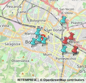Mappa Via S. Vitale, 40126 Bologna BO, Italia (2.5)