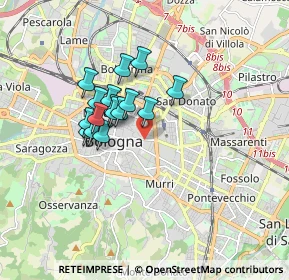 Mappa Via S. Vitale, 40126 Bologna BO, Italia (1.30563)