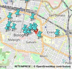 Mappa Via S. Vitale, 40126 Bologna BO, Italia (0.954)
