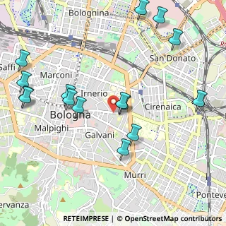 Mappa Via S. Vitale, 40126 Bologna BO, Italia (1.248)