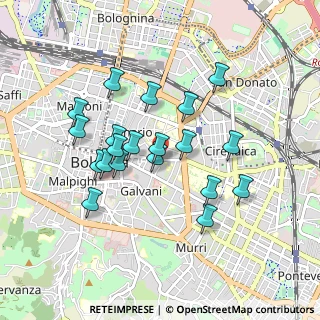 Mappa Via S. Vitale, 40126 Bologna BO, Italia (0.8155)
