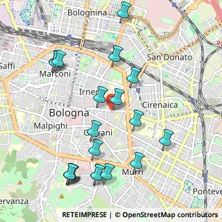 Mappa Via S. Vitale, 40126 Bologna BO, Italia (1.193)