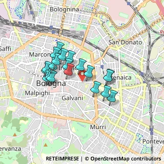 Mappa Via S. Vitale, 40126 Bologna BO, Italia (0.722)