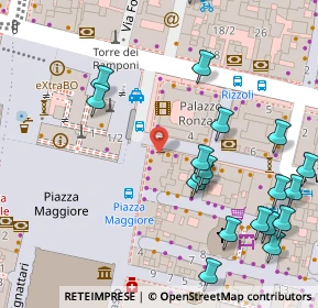 Mappa Piazza Re Enzo, 40124 Bologna BO, Italia (0.0845)