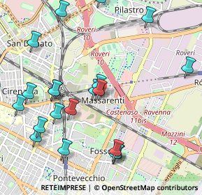 Mappa Via Giambologna, 40138 Bologna BO, Italia (1.213)