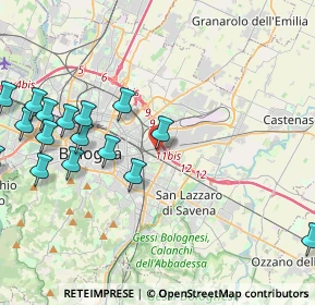 Mappa Via Giambologna, 40138 Bologna BO, Italia (5.18375)