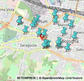 Mappa Via Gaetano Bottrigari, 40134 Bologna BO, Italia (0.8795)