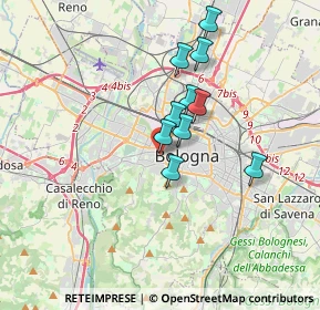 Mappa Via Gaetano Bottrigari, 40134 Bologna BO, Italia (3.24636)