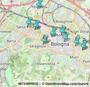 Mappa Via Gaetano Bottrigari, 40134 Bologna BO, Italia (1.97545)