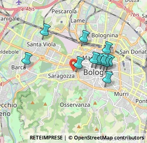Mappa Via Gaetano Bottrigari, 40134 Bologna BO, Italia (1.56727)