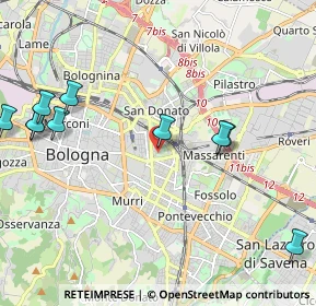 Mappa Via Scipione Dal Ferro, 40138 Bologna BO, Italia (3.19429)