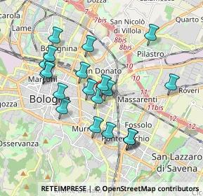 Mappa Via Scipione Dal Ferro, 40138 Bologna BO, Italia (1.7755)