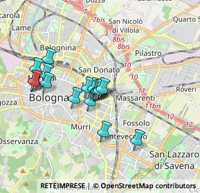 Mappa Via Scipione Dal Ferro, 40138 Bologna BO, Italia (1.46444)