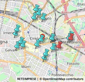 Mappa Via Scipione Dal Ferro, 40138 Bologna BO, Italia (0.9385)