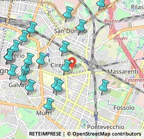 Mappa Via Scipione Dal Ferro, 40138 Bologna BO, Italia (1.2645)