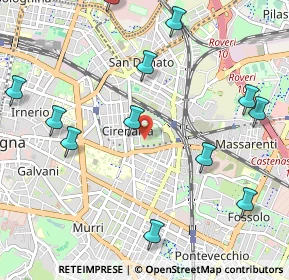 Mappa Via Scipione Dal Ferro, 40138 Bologna BO, Italia (1.29333)