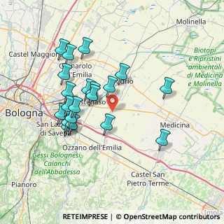 Mappa Via della Liberazione, 40054 Budrio BO, Italia (7.0745)