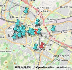 Mappa Via Bonaventura Cavalieri, 40138 Bologna BO, Italia (1.6105)
