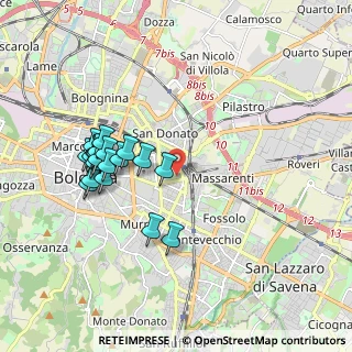 Mappa Via Bonaventura Cavalieri, 40138 Bologna BO, Italia (1.8815)