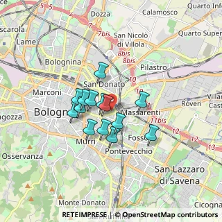 Mappa Via Bonaventura Cavalieri, 40138 Bologna BO, Italia (1.20786)