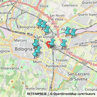 Mappa Via Bonaventura Cavalieri, 40138 Bologna BO, Italia (1.45091)