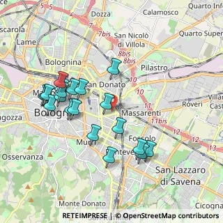 Mappa Via Bonaventura Cavalieri, 40138 Bologna BO, Italia (1.954)