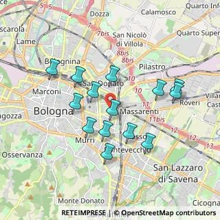Mappa Via Bonaventura Cavalieri, 40138 Bologna BO, Italia (1.69071)